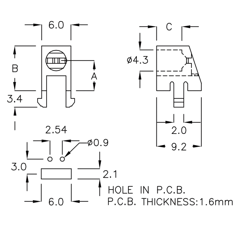 LED Lens Holder LS-EK6A